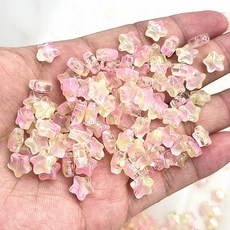 새로운 30PCS 8MM 스페이서 DIY 보석에 구슬 만들기 팔찌 수제 귀걸이 다섯개 비즈 유리 스타 매트