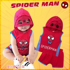 愛北鼻之家 Love Bebe House 寶寶英雄聯盟無袖背心套裝 蜘蛛人超人美國隊長蝙蝠俠款 嬰幼兒服飾 73碼