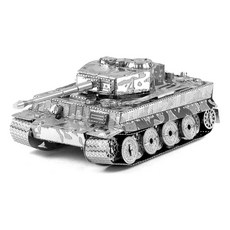 메탈 3D 모델 키트 조립 헬기 비행기 전투기 군함 유람선 배 클래식 자동차 대관람차 랜드마크, 8.3DJS003 타이거 탱크, 1개