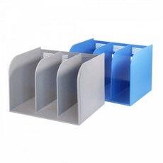 헤이지 카파 책꽂이 3단 회색 파일꽂이, 색상:회색