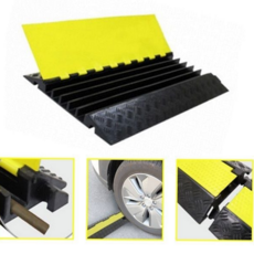 이동식 전선 보호 덮개 차량 도로 과속방지턱 산업용 작업장 통행