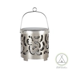 瓦斯取暖爐 煤油暖爐 瓦斯電暖器 戶外迷你取暖爐 野營便攜取暖罩 秋冬取暖器 不銹鋼, 1個, 第二代-圓筒式戶外暖爐