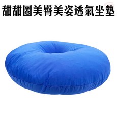 GS MALL 台灣製造 9吋 甜甜圈透氣坐墊 - 多功能抱枕/坐墊/靠墊, 一入, 1個