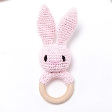 1pc 아기 Teether 어린이를위한 음악 딸랑이 동물 크로 셰 뜨개질 딸랑이 코끼리 기린 반지 나무 아기 체육관 몬테소리 어린이 장난감
