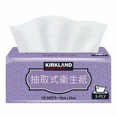 KIRKLAND Signature 抽取式衛生紙, 1個, 120張