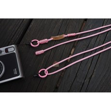 現貨24H 富士 GR 相機掛繩 背帶 快拆 可調節 手工編織 相機掛脖 相機斜背 相機繩 可調長度 文青攝影配件, 1個, 粉色（附細轉繩）