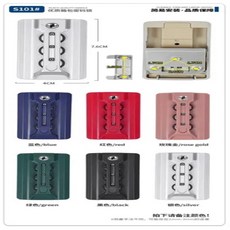 TSA 007 세관 잠금 장치 수하물 구획 코드 버클 트롤리 케이스 여행 교체 액세서리, 38 S 101 silver