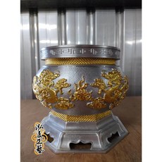 泓展工藝 錫圓爐 香爐 宗教佛具用品 敬神拜拜, 1個