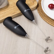 건전지용 전동 미니 거품기 우유 휘핑크림기 폼 믹서, 1개