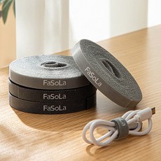 벨크로 찍찍이 테이프 케이블타이 3M-5M 잘라쓰는 밸크로 책상 전선 선 코드 고정 정리