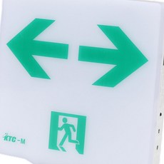 (올핀) LED 벽부형 거실통로 피난구 유도등 베젤리스 중형 양방향 고효율 케이텔