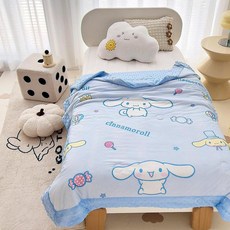 아동용 아이스 쿨링 여름 이불 귀여운 캐릭터 얇은 시원한 여름용 어린이 침대이불, 시나모롤