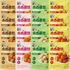 육식토끼 닭가슴살 소스큐브 고단백 한입 인기소스 4종 혼합, 80g, 12개, (소스큐브)총 12팩/맛별 3팩