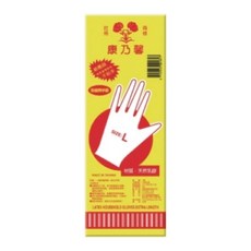 康乃馨 無粉天然乳膠家用加長手套, 1個