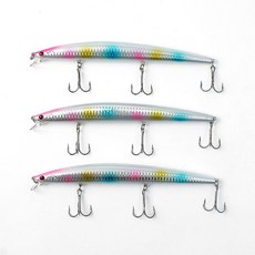 플로팅루어 바다낚시 플로팅 미노우 루어 방어 농어 3p세트 18cm