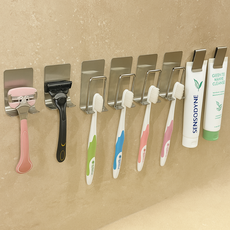 오어브랜드 4인세트 무타공 스텐 칫솔걸이 칫솔 거치대, 4인용, 1세트