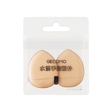 GECOMO 水滴手指粉撲 迷你兩片裝 乾濕兩用, 1個, 格蒙｜手指粉撲, 格蒙｜手指粉撲