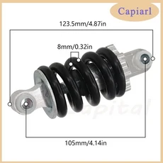 자전거 100mm-125mm 후면 스프링 충격 흡수 장치 1pc 금속 전기 스쿠터에 적합 범퍼 사이클링 부품 도구, 04 105mmx8mm