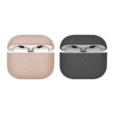 UNIQ Lino 液態矽膠藍牙耳機保護套, 灰色, 1個, AirPodsPro 2/AirPodsPro