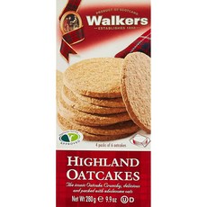 Walkers 크래커 비스킷 워커스 쇼트브레드 전통 하이랜드 오트 스코틀랜드 9.9온스 박스, 1개, 280g
