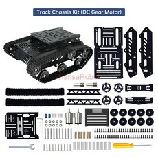 8KG 페이로드 2WD 크롤러 로봇 섀시 키트 Arduino Raspberry Pi ROS 기술용 Caterpillar 자동차 메이커 Diy, Kit 1, 1개