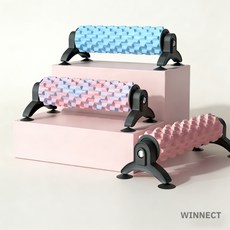 2026년 최신형 3D 흡착식 폼롤러 EVA 지압 마사지 고정 폼롤러 요가 스트레칭, 퍼플, 1개