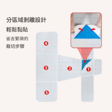 腳趾矯正貼 拇指外翻矯正 分區切割設計, 1套