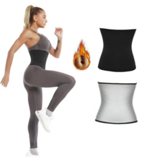 발열나시 복부 운동 효과 우수한 스판력 여성 땀복 복대