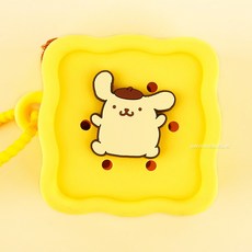 파우치-폼폼푸린 미니 전신 산리오 실리콘 스퀘어