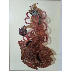 皮影 魁星點鬥 一舉奪魁 傳統手工藝 牛皮雕刻, 如圖所示, 1個