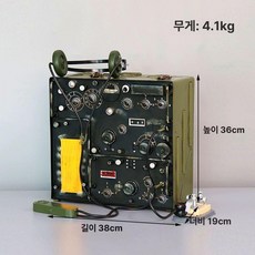 빈티지 무전기 장식 무선 전송기 전기 철제 소품 모형, 1개, D 1368, 기본 색상