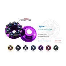 APEXX 鋁合金前叉防倒球 車身防倒球 適用於 FORCE SMAX 勁戰四代 勁戰五代, 紫色