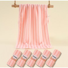 MCH 강아지수건 펫타올 애견타올, 핑크 5p, 1세트