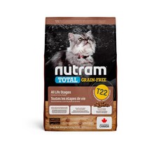Nutram 紐頓 T22 全齡貓糧, 1個, 5.4kg, 雞肉+火雞
