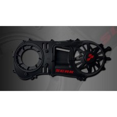 SCRK 結晶傳動外蓋 勁戰六代 DRG 曼巴 JETSL KRV 輕量化 傳動蓋 鏤空 散熱 切割傳動蓋 結晶烤漆, 1個