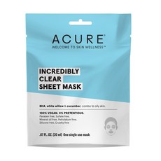 아큐어 인크레더블리 클리어 시트 마스크 20ml, 1개입, 1개