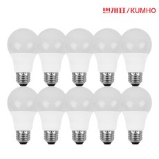 번개표 LED 전구 8W, 주광색, 10개