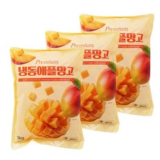 당도높은 무첨가 100% 애플망고다이스, 3개, 1kg(애플망고다이스)