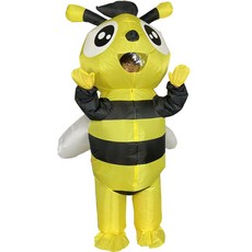 할로윈데이 코스프레의상 꿀벌 풍선옷 에어슈트 인형탈 졸업사진컨셉(키150-190), 1개