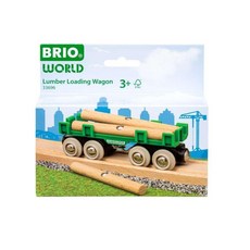 BRIO World 33696 목재 운반 왜건 4종 기차 세트 3세 이상