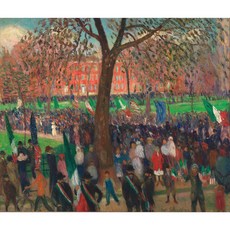 Luxembourg Gardens 편집아트포스터 감성선물 글래큰스, 그림만(매트지), A2