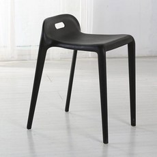 플라스틱 보조 의자 야외 야외용 편의점 보조의자 행사 사각의자 국산 플라스틱의자 파라솔, 1개, 블랙 두꺼운