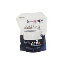 6형제소금밭 100% 신안 천일염 해양심층수 미플제거 미네랄 함유 꽃소금 1kg, 1