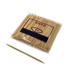 知久道具屋 細牙籤 牙籤 單頭雙頭 水果叉, 1個, 雙頭牙籤(20小包)200g