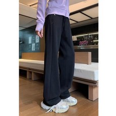 임산부 봄 가을 조거팬츠 다크그레이 캐주얼 와이드 팬츠