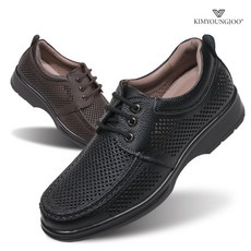 남자 소가죽 여름 구두 망사 로퍼 슬립온 캐주얼 단화 정장구두 7063
