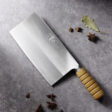 葉添 六寸片刀 Ｖ金高硬度/複合鋼/台灣品牌/保固一年/鋒利持久/中式菜刀/方刀/片刀/廚刀/料理刀/刀具, 1個, 六寸片刀-木柄