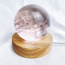 мσσи_нασ ᙏ̤̫͚ 紅93 螢石球 6.6cm 雲霧感 星空光 環形千層 星球感, 1個