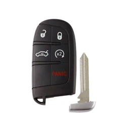 쿠쿠스토어 Dodge Dart Ram 1500 Challenger For Jeep Keyless 5 버튼 Uncut Blade YIQIXIN 원격 자동차, 01 Black