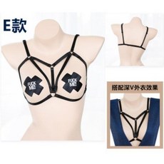 魔法戀人 造型束帶，彈性可調時尚內搭配件, 1個, 黑色 A6129-B, 黑色